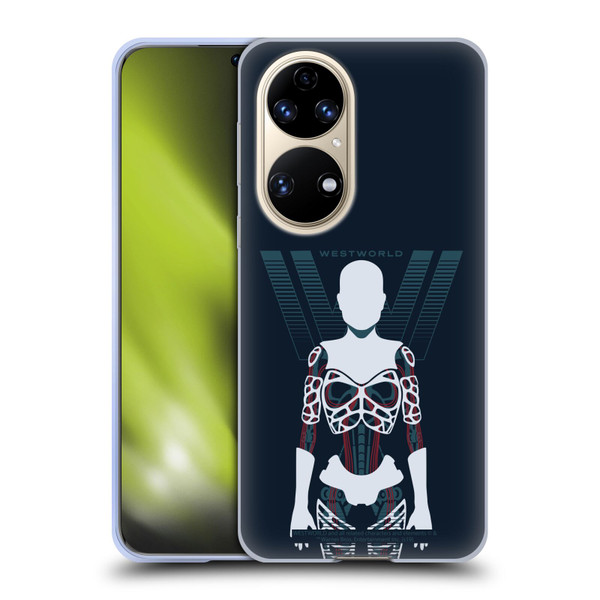 Westworld Graphics Human Host Soft Gel Case for Huawei P50