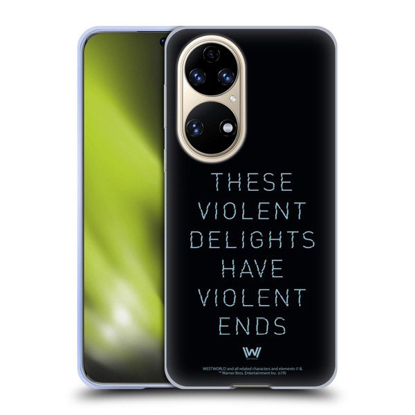 Westworld Graphics Violent Delights Soft Gel Case for Huawei P50
