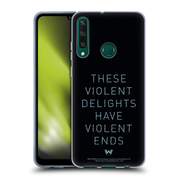 Westworld Graphics Violent Delights Soft Gel Case for Huawei Y6p