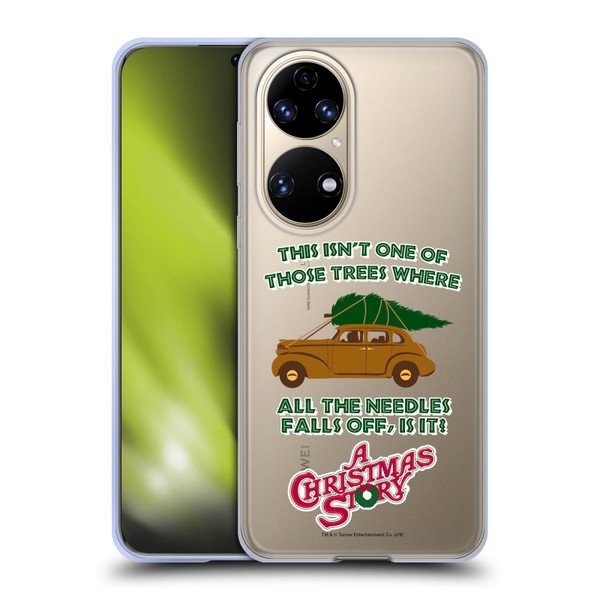A Christmas Story Graphics Car And Pine Tree Soft Gel Case for Huawei P50