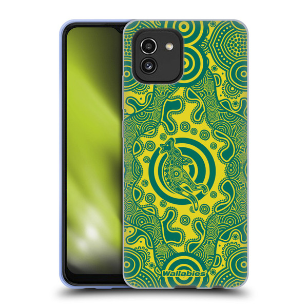 Australia National Rugby Union Team Crest First Nations Soft Gel Case for Samsung Galaxy A03 (2021)