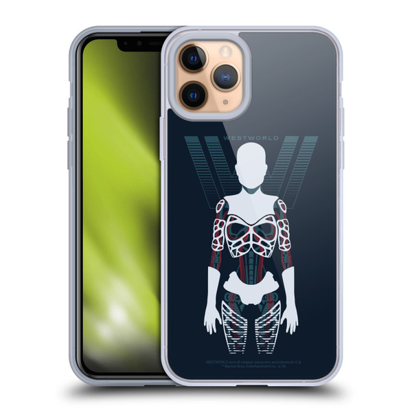 Westworld Graphics Human Host Soft Gel Case for Apple iPhone 11 Pro