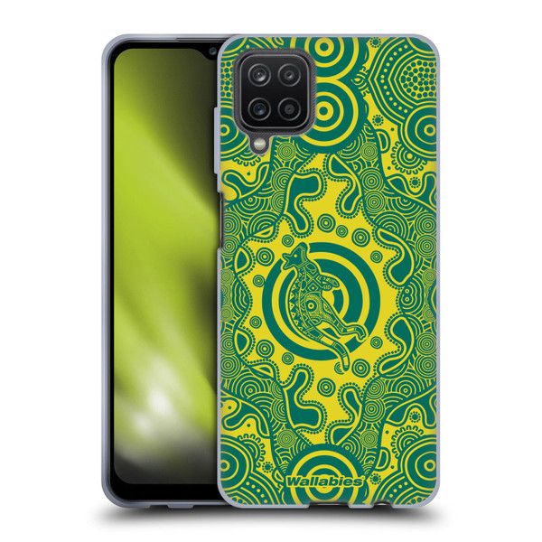 Australia National Rugby Union Team Crest First Nations Soft Gel Case for Samsung Galaxy A12 (2020)