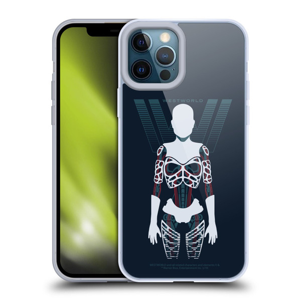 Westworld Graphics Human Host Soft Gel Case for Apple iPhone 12 Pro Max