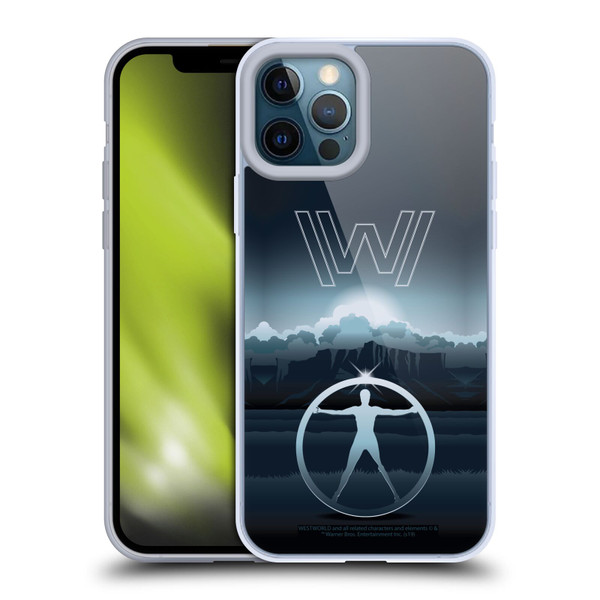 Westworld Graphics The Vitruvian Man Soft Gel Case for Apple iPhone 12 Pro Max