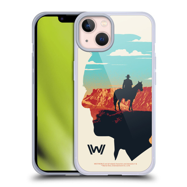 Westworld Graphics Ford And William Soft Gel Case for Apple iPhone 13