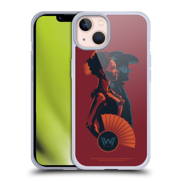 Westworld Graphics Maeve And Hector Soft Gel Case for Apple iPhone 13