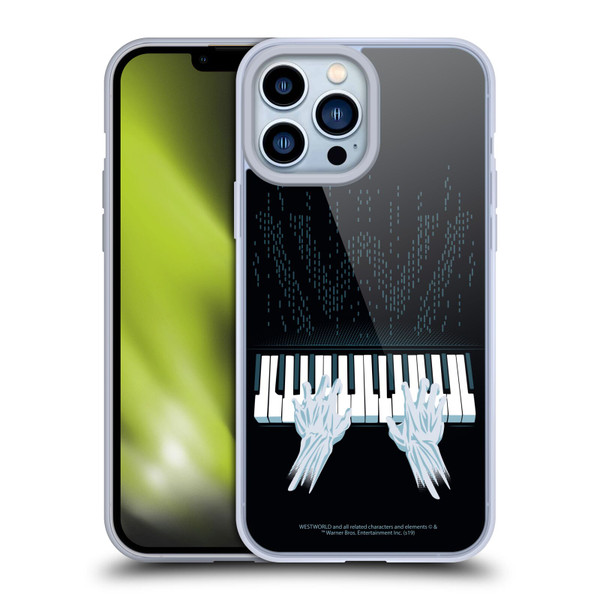 Westworld Graphics Piano Soft Gel Case for Apple iPhone 13 Pro Max