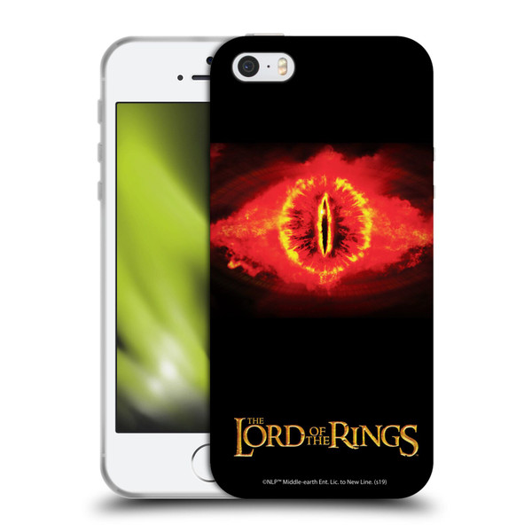 The Lord Of The Rings The Two Towers Character Art Eye Of Sauron Soft Gel Case for Apple iPhone 5 / 5s / iPhone SE 2016