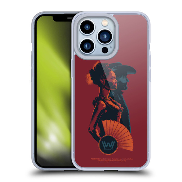 Westworld Graphics Maeve And Hector Soft Gel Case for Apple iPhone 13 Pro