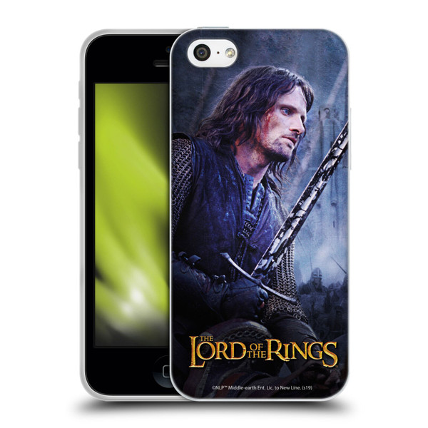 The Lord Of The Rings The Two Towers Character Art Aragorn Soft Gel Case for Apple iPhone 5c