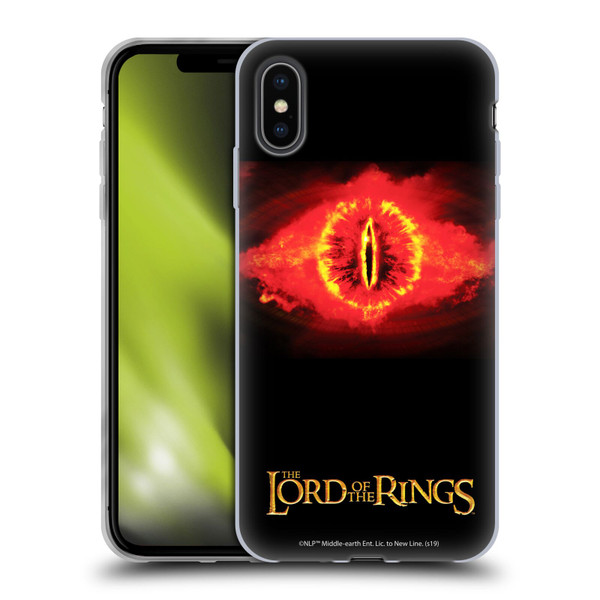 The Lord Of The Rings The Two Towers Character Art Eye Of Sauron Soft Gel Case for Apple iPhone XS Max