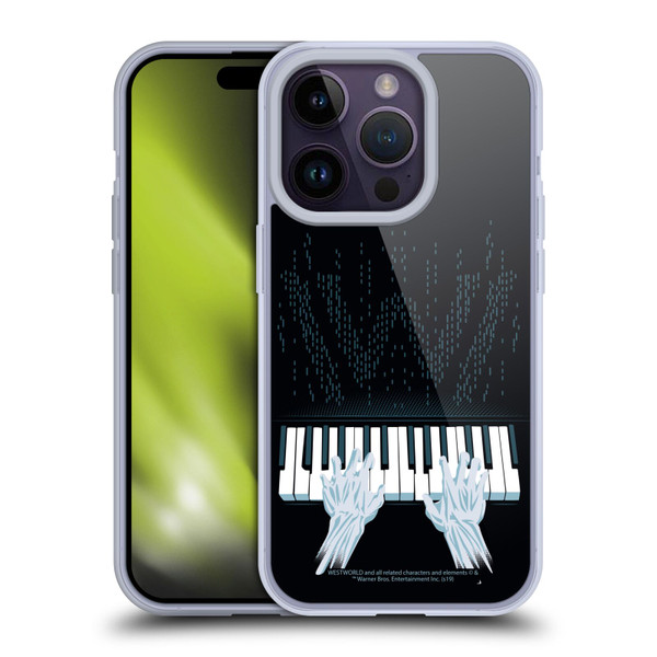 Westworld Graphics Piano Soft Gel Case for Apple iPhone 14 Pro
