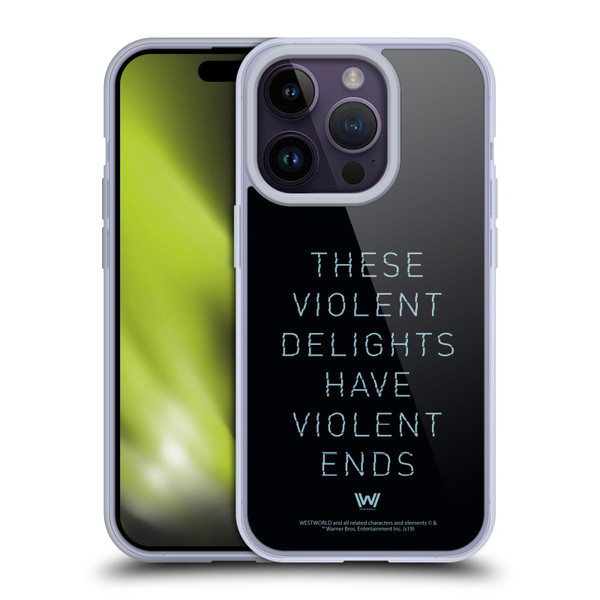 Westworld Graphics Violent Delights Soft Gel Case for Apple iPhone 14 Pro