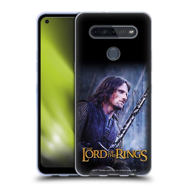 The Lord Of The Rings The Two Towers Character Art Aragorn Soft Gel Case for LG K51S