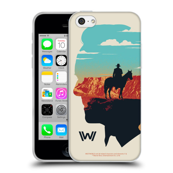 Westworld Graphics Ford And William Soft Gel Case for Apple iPhone 5c