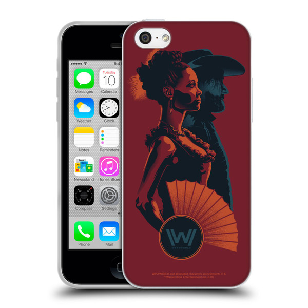 Westworld Graphics Maeve And Hector Soft Gel Case for Apple iPhone 5c