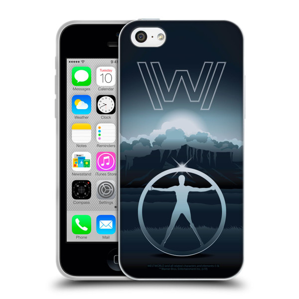 Westworld Graphics The Vitruvian Man Soft Gel Case for Apple iPhone 5c