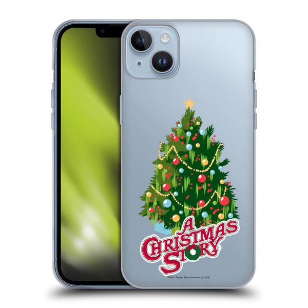 A Christmas Story Graphics Holiday Tree Soft Gel Case for Apple iPhone 14 Plus