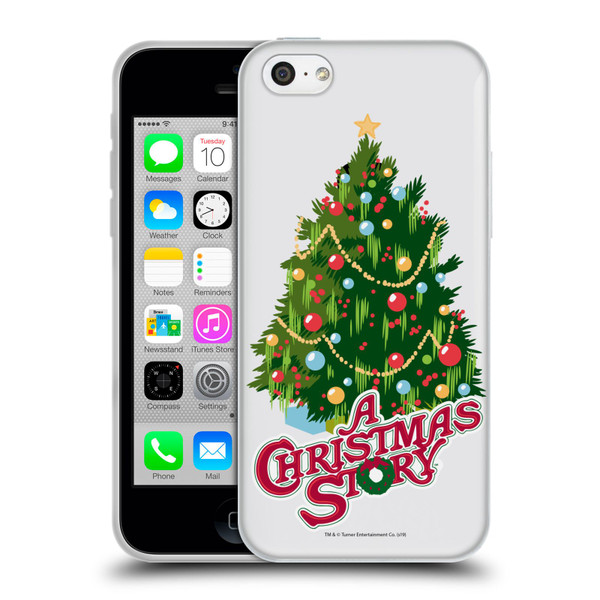 A Christmas Story Graphics Holiday Tree Soft Gel Case for Apple iPhone 5c