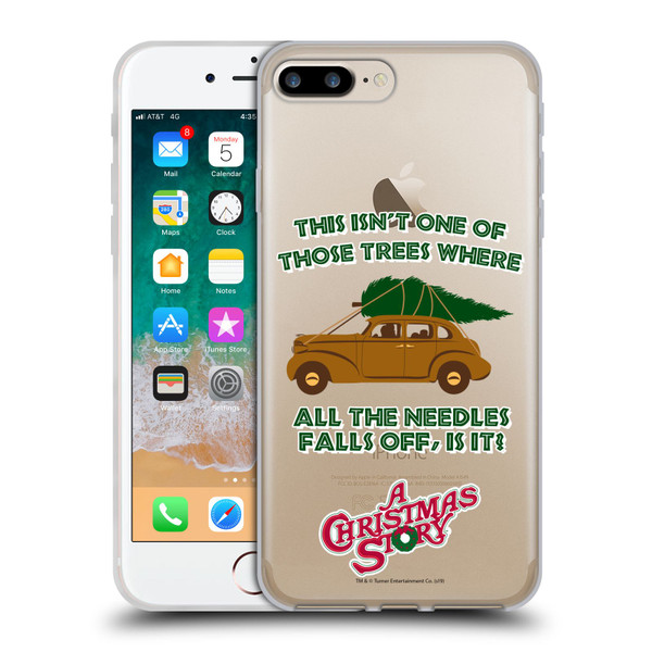 A Christmas Story Graphics Car And Pine Tree Soft Gel Case for Apple iPhone 7 Plus / iPhone 8 Plus