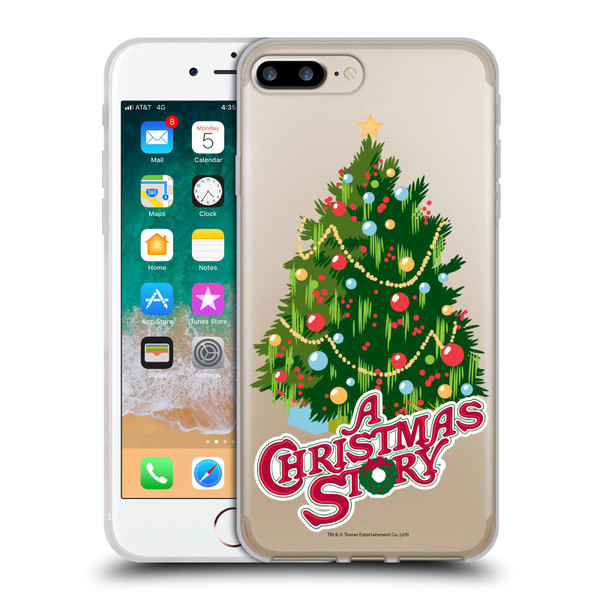 A Christmas Story Graphics Holiday Tree Soft Gel Case for Apple iPhone 7 Plus / iPhone 8 Plus