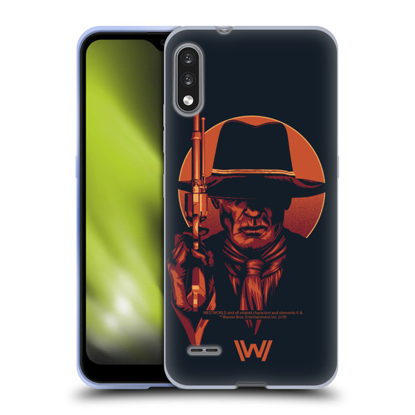 Westworld Graphics Man In Black 2 Soft Gel Case for LG K22