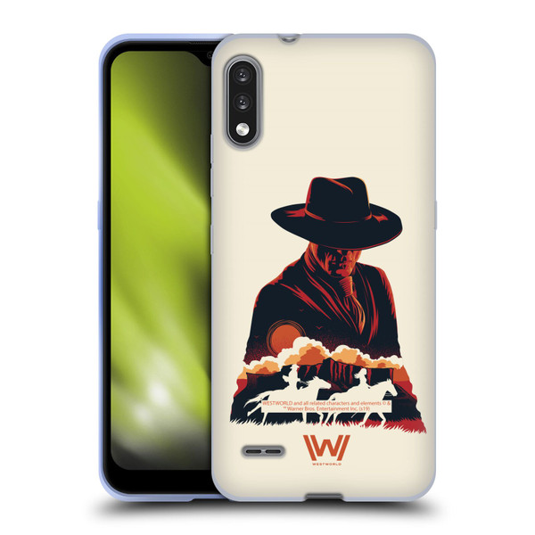 Westworld Graphics Man In Black Soft Gel Case for LG K22