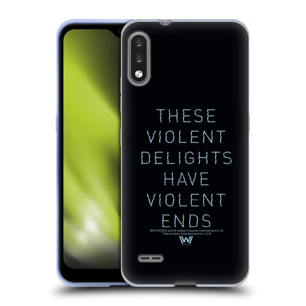 Westworld Graphics Violent Delights Soft Gel Case for LG K22