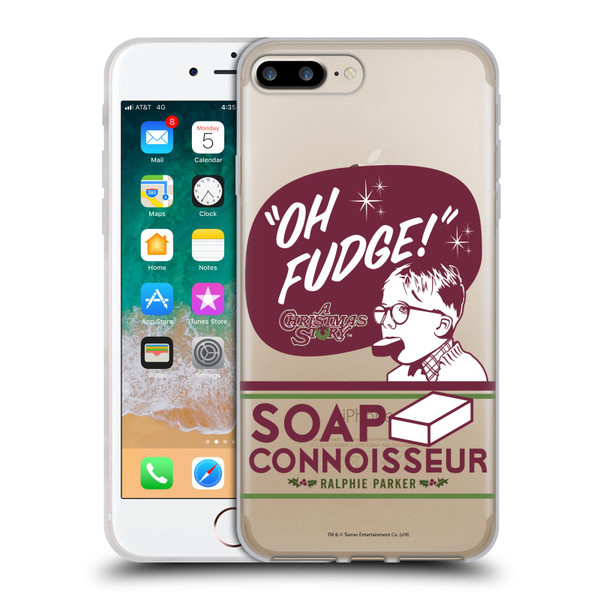 A Christmas Story Graphics Soap Connoisseur Soft Gel Case for Apple iPhone 7 Plus / iPhone 8 Plus