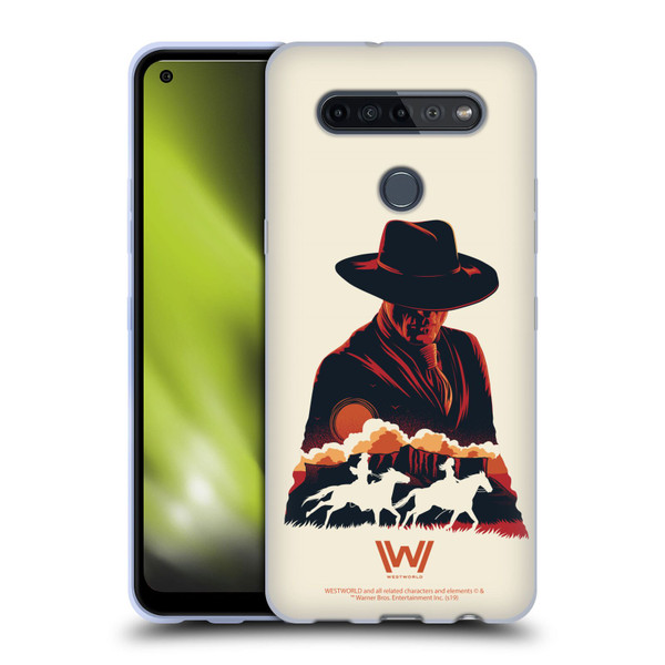 Westworld Graphics Man In Black Soft Gel Case for LG K51S