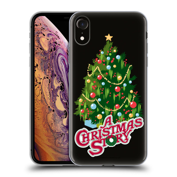 A Christmas Story Graphics Holiday Tree Soft Gel Case for Apple iPhone XR