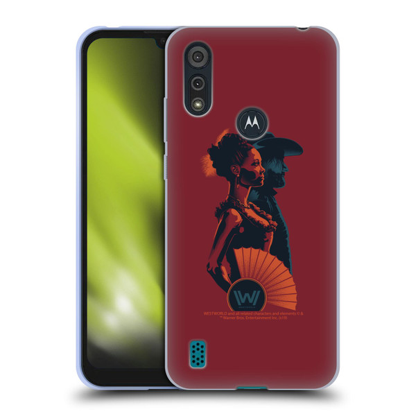 Westworld Graphics Maeve And Hector Soft Gel Case for Motorola Moto E6s (2020)