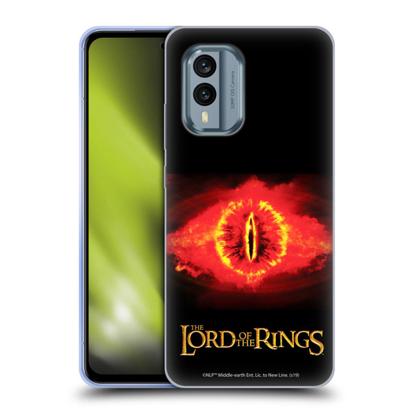 The Lord Of The Rings The Two Towers Character Art Eye Of Sauron Soft Gel Case for Nokia X30