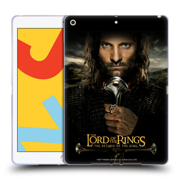 The Lord Of The Rings The Return Of The King Posters Aragorn Soft Gel Case for Apple iPad 10.2 2019/2020/2021