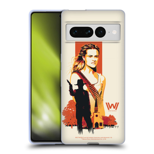 Westworld Graphics Wyatt Soft Gel Case for Google Pixel 7 Pro