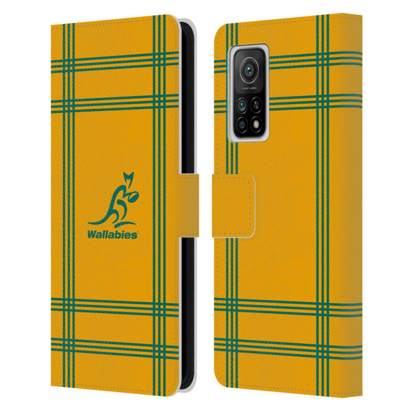 Australia National Rugby Union Team Crest Tartan Leather Book Wallet Case Cover For Xiaomi Mi 10T 5G