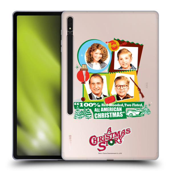A Christmas Story Graphics Family Soft Gel Case for Samsung Galaxy Tab S8 Plus