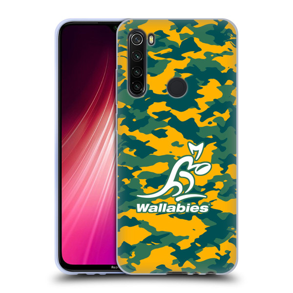 Australia National Rugby Union Team Crest Camouflage Soft Gel Case for Xiaomi Redmi Note 8T