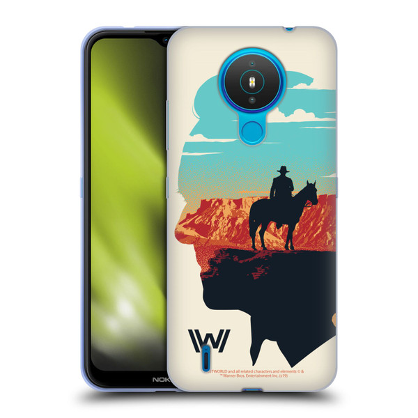 Westworld Graphics Ford And William Soft Gel Case for Nokia 1.4