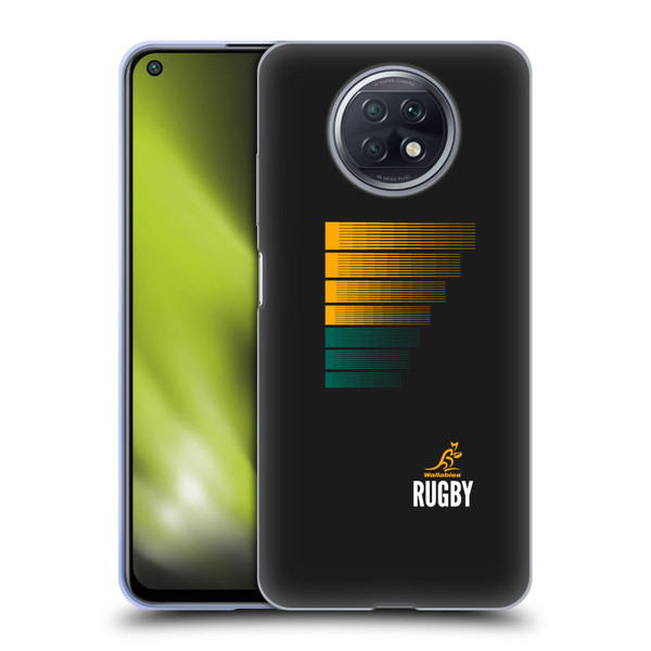 Australia National Rugby Union Team Crest Rugby Green Yellow Soft Gel Case for Xiaomi Redmi Note 9T 5G