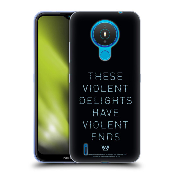 Westworld Graphics Violent Delights Soft Gel Case for Nokia 1.4