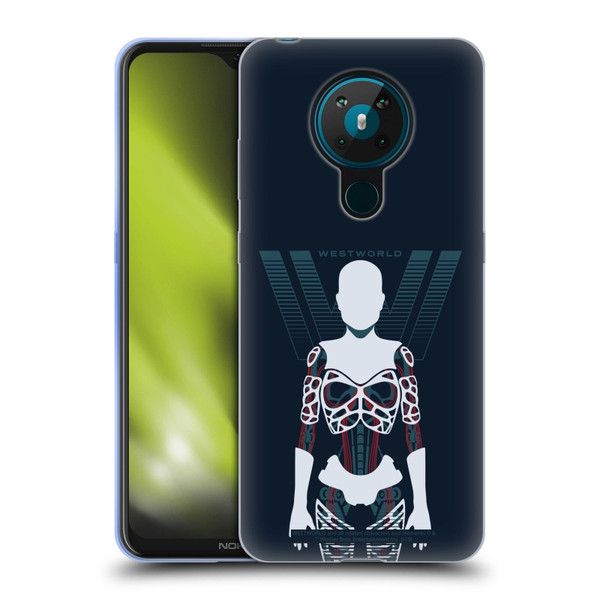 Westworld Graphics Human Host Soft Gel Case for Nokia 5.3