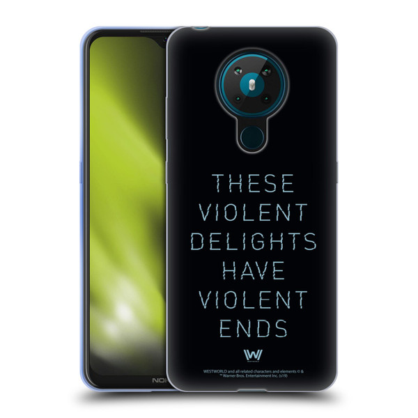 Westworld Graphics Violent Delights Soft Gel Case for Nokia 5.3