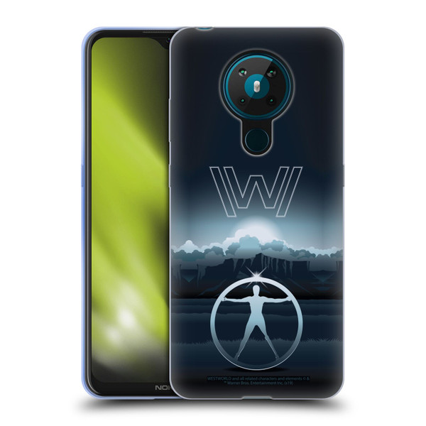 Westworld Graphics The Vitruvian Man Soft Gel Case for Nokia 5.3