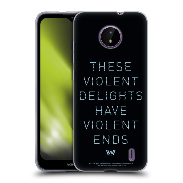 Westworld Graphics Violent Delights Soft Gel Case for Nokia C10 / C20