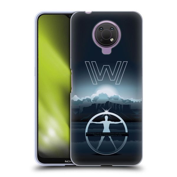 Westworld Graphics The Vitruvian Man Soft Gel Case for Nokia G10