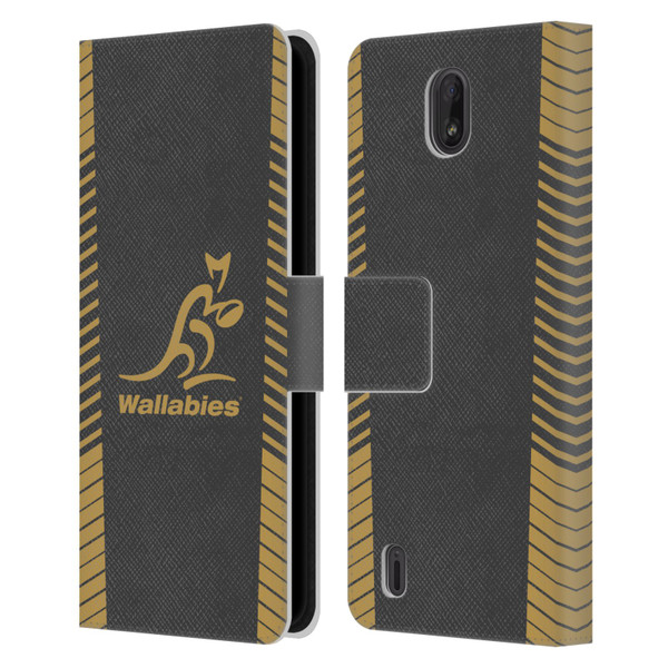 Australia National Rugby Union Team Wallabies Replica Grey Leather Book Wallet Case Cover For Nokia C01 Plus/C1 2nd Edition