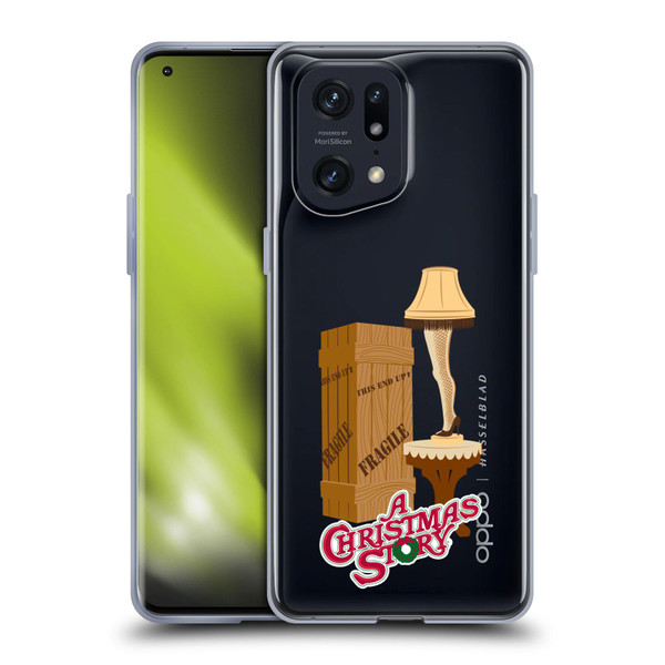 A Christmas Story Graphics Leg Lamp Soft Gel Case for OPPO Find X5 Pro