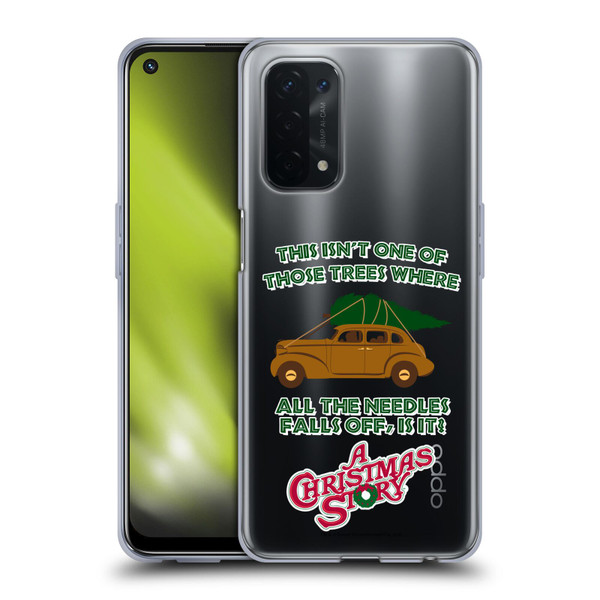 A Christmas Story Graphics Car And Pine Tree Soft Gel Case for OPPO A54 5G